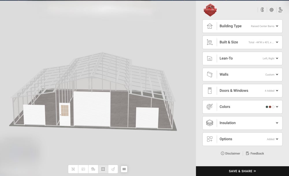 SteelBiltStructures.com3D Designer
